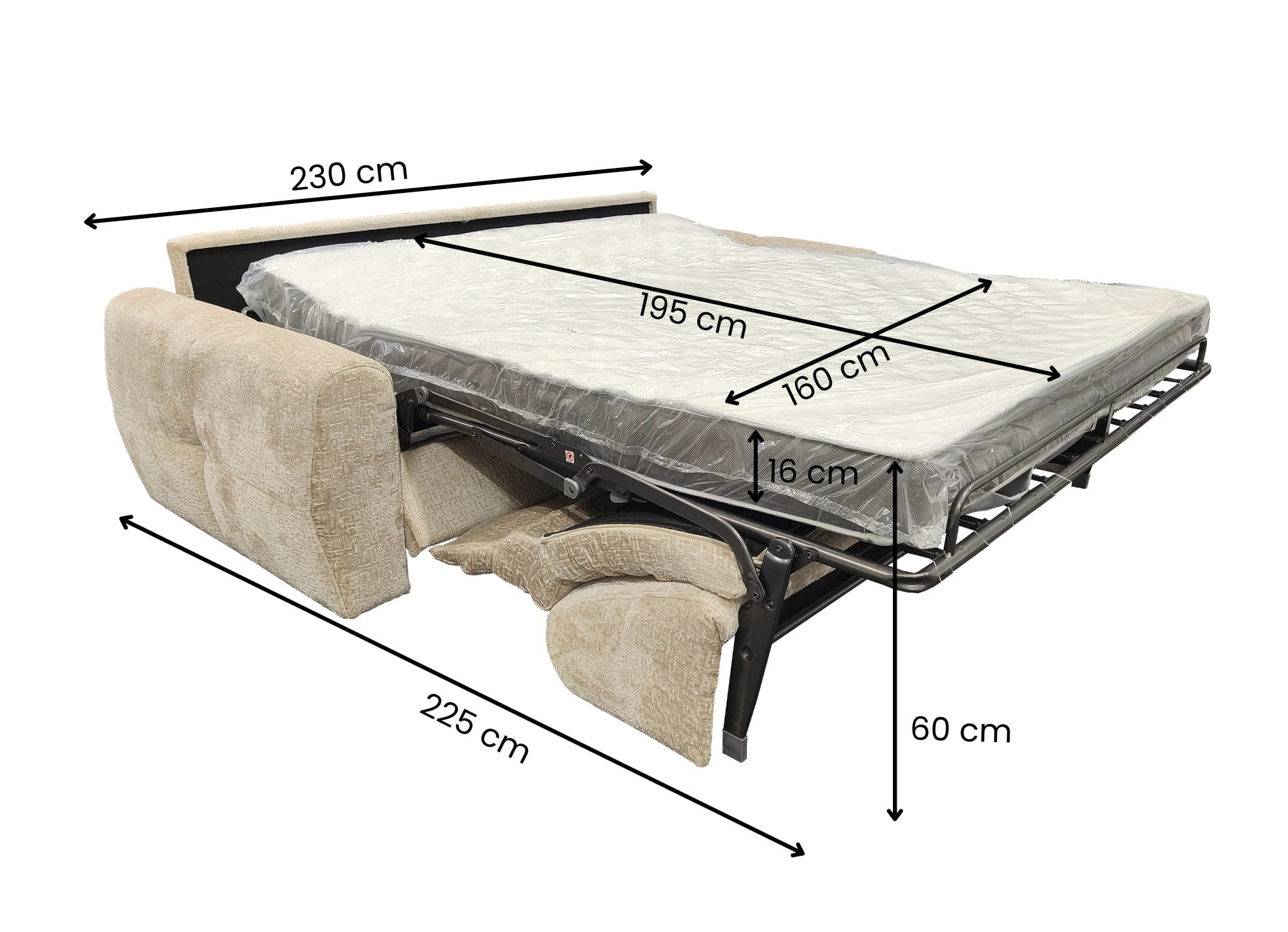 Specyfikacja Techniczna i Wymiary Wymiary całkowite: 230 cm (szerokość) × 110 cm